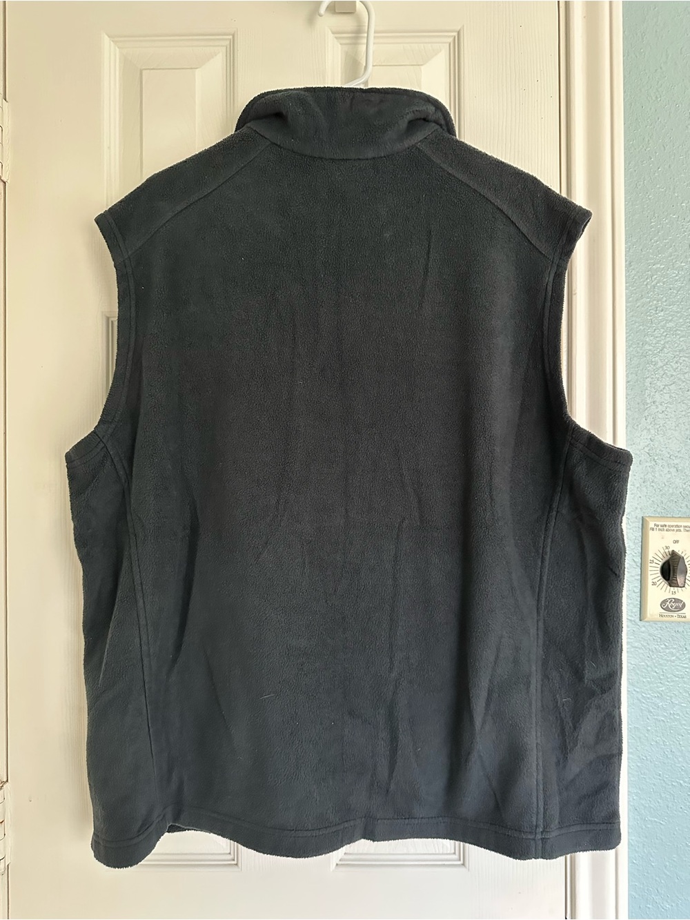 Columbia Steens Mountain Soft Fleece Black Vest Full Zip XL - Picture 4 of 5
